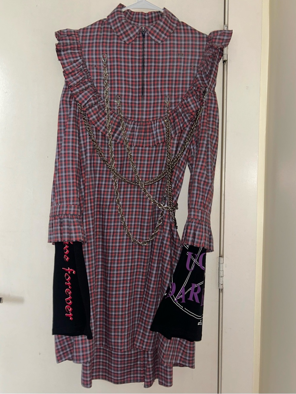 Vetements Total F—king Darkness Multi Chain midi dress